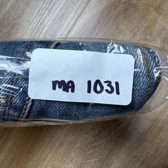 Diesel Jeans Men 36x32 Blue Zathan Bootcut Denim Italy Made Dirty Wash Hemmed 25 - Picture 12 of 12